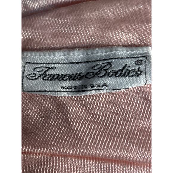 Vintage Baby Pink Lace Slip Maxi Dress 70s Nylon Nightgown Romantic Boudoir - Picture 6 of 13